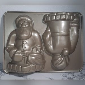 Nordic Ware Vintage Santa Claus Mold Cake‎ Baking Pan 3D